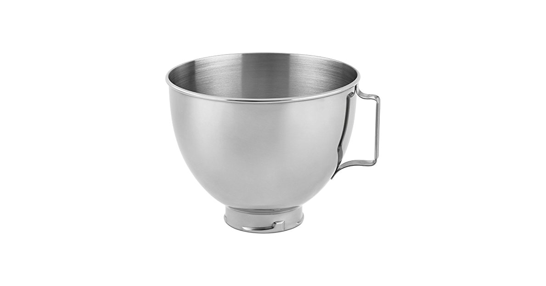 キッチンエイド☆ステンレススチールボウル 4.5クォート 4.5 Quart Polished Stainless Steel Bowl with Handle